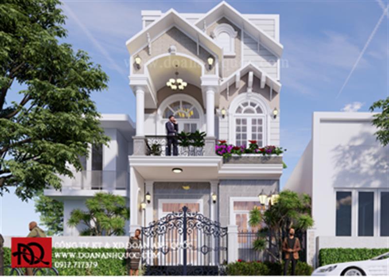 Thiết kế nhà Phan Thiết, Xây nhà trọn gói Phan Thiết, Thi công nhà trọn gói Phan Thiết, Thiết kế Thi công nội thất Phan Thiết Bình Thuận, Công ty Xây dựng Bình Thuận, Thiết kế nhà Bình Thuận, Xây nhà trọn gói Bình Thuận. Mẫu nhà 2 tầng mái thái 5x17m tại Phan Thiết trọn gói 850 triệu_MS 06